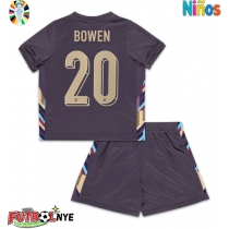Camiseta Inglaterra Jarrod Bowen #20 Visitante Equipación para niños Eurocopa 2024 manga corta (+ pantalones cortos)